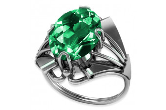 Російська радянська троянда, золото 585 проби, александрит, рубін, смарагд, сапфір, циркон, каблучка vrc014