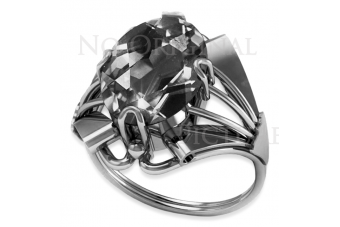 Russische sowjetische Rose 14 Karat 585 Gold Alexandrit Rubin Smaragd Saphir Zirkon Ring vrc014