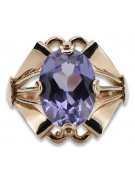 Rose soviétique russe 14k 585 or Alexandrite Ruby Emerald Sapphire Zircon ring vrc084