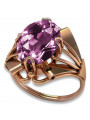 Russische sowjetische Rose 14 Karat 585 Gold Alexandrit Rubin Smaragd Saphir Zirkon Ring vrc084