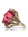 Rose soviétique russe 14k 585 or Alexandrite Ruby Emerald Sapphire Zircon ring vrc084