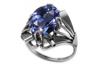 Rose soviétique russe 14k 585 or Alexandrite Ruby Emerald Sapphire Zircon ring vrc014