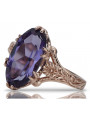 Rose soviétique russe 14k 585 or Alexandrite Ruby Emerald Sapphire Zircon ring vrc084