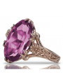 Rose soviétique russe 14k 585 or Alexandrite Ruby Emerald Sapphire Zircon ring vrc084