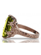 Russische sowjetische Rose 14 Karat 585 Gold Alexandrit Rubin Smaragd Saphir Zirkon Ring vrc084