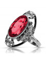 Rose soviétique russe 14k 585 or Alexandrite Ruby Emerald Sapphire Zircon ring vrc014