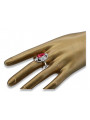 Russische sowjetische Rose 14 Karat 585 Gold Alexandrit Rubin Smaragd Saphir Zirkon Ring vrc014