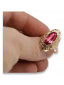 Rose soviétique russe 14k 585 or Alexandrite Ruby Emerald Sapphire Zircon ring vrc014