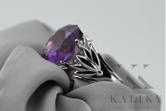 Russian Soviet rose 14k 585 gold Alexandrite Ruby Emerald Sapphire Zircon ring  vrc029