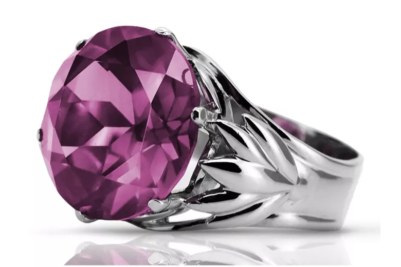 Rose soviétique russe 14k 585 or Alexandrite Ruby Emerald Sapphire Zircon ring vrc014