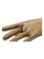 Russische sowjetische Rose 14 Karat 585 Gold Alexandrit Rubin Smaragd Saphir Zirkon Ring vrc014