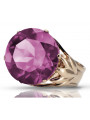 Rose soviétique russe 14k 585 or Alexandrite Ruby Emerald Sapphire Zircon ring vrc084