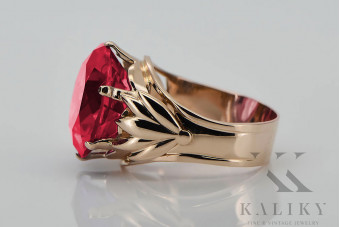 Руска съветска роза 14k 585 злато александрит рубин изумруд сапфир циркон пръстен vrc084