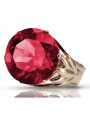 Rose soviétique russe 14k 585 or Alexandrite Ruby Emerald Sapphire Zircon ring vrc084