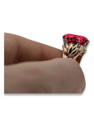 Rose soviétique russe 14k 585 or Alexandrite Ruby Emerald Sapphire Zircon ring vrc084