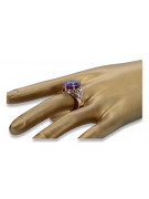 Rose soviétique russe 14k 585 or Alexandrite Ruby Emerald Sapphire Zircon ring vrc014