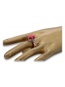 Russische sowjetische Rose 14 Karat 585 Gold Alexandrit Rubin Smaragd Saphir Zirkon Ring vrc014