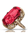 Russische sowjetische Rose 14 Karat 585 Gold Alexandrit Rubin Smaragd Saphir Zirkon Ring vrc084