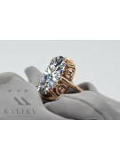 Russische sowjetische Rose 14 Karat 585 Gold Alexandrit Rubin Smaragd Saphir Zirkon Ring vrc084