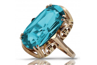 Rose soviétique russe 14k 585 or Alexandrite Ruby Emerald Sapphire Zircon ring vrc014