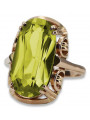 Rose soviétique russe 14k 585 or Alexandrite Ruby Emerald Sapphire Zircon ring vrc014