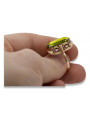 Russische sowjetische Rose 14 Karat 585 Gold Alexandrit Rubin Smaragd Saphir Zirkon Ring vrc014