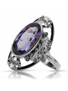 Rose soviétique russe 14k 585 or Alexandrite Ruby Emerald Sapphire Zircon ring vrc014