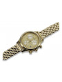 Goldene Herrenuhr Geneve ★ zlotychlopak.pl ★ Gold Reinheit 585 333 Niedriger Preis!