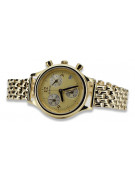 Goldene Herrenuhr Geneve ★ zlotychlopak.pl ★ Gold Reinheit 585 333 Niedriger Preis!