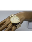 Gold men's watch Geneve ★ zlotychlopak.pl ★ Gold purity 585 333 Low Price!