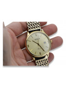 Goldene Herrenuhr Geneve ★ zlotychlopak.pl ★ Gold Reinheit 585 333 Niedriger Preis!