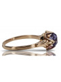 Russische sowjetische Rose 14 Karat 585 Gold Alexandrit Rubin Smaragd Saphir Zirkon Ring vrc014