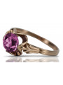 Russische sowjetische Rose 14 Karat 585 Gold Alexandrit Rubin Smaragd Saphir Zirkon Ring vrc014