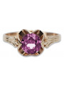 Russische sowjetische Rose 14 Karat 585 Gold Alexandrit Rubin Smaragd Saphir Zirkon Ring vrc014