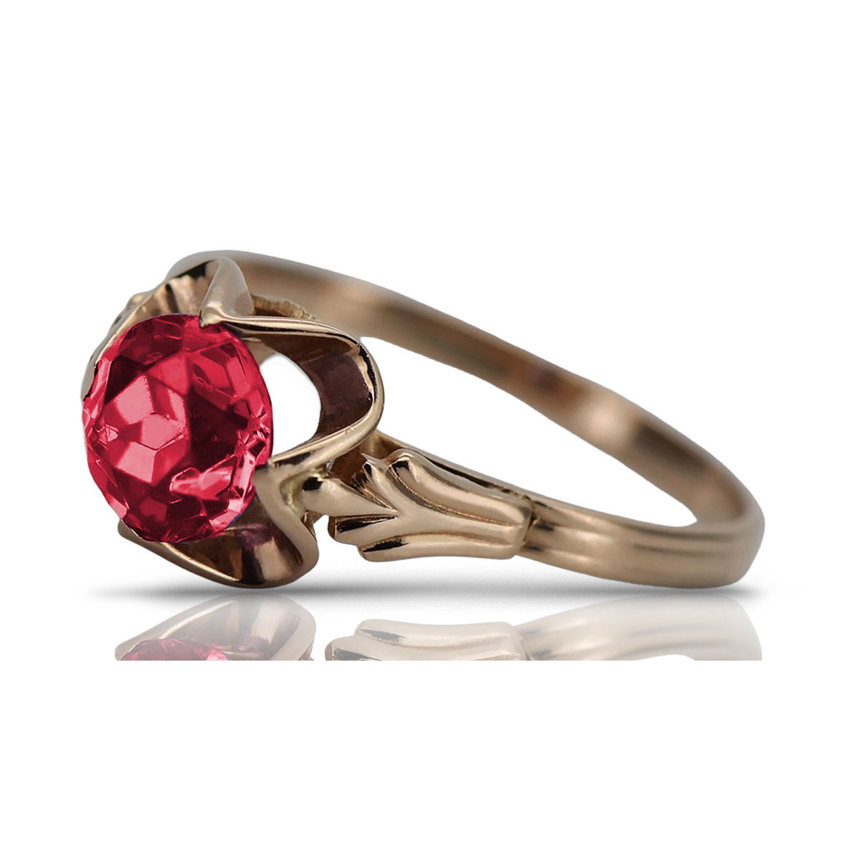 Rose soviétique russe 14k 585 or Alexandrite Ruby Emerald Sapphire Zircon ring vrc014