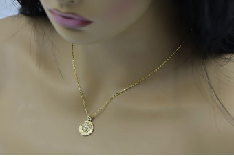 Кулон ★ золотий zlotychlopak.pl ★ золота візитна марка 585 333 низька ціна