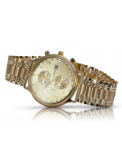 Gold men's watch Geneve ★ zlotychlopak.pl ★ Gold purity 585 333 Low Price!