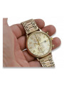 Reloj de oro para hombre Geneve ★ zlotychlopak.pl ★ Pureza de oro 585 333 Precio bajo!