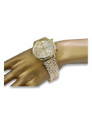 Gold men's watch Geneve ★ zlotychlopak.pl ★ Gold purity 585 333 Low Price!