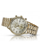 Gold men's watch Geneve ★ zlotychlopak.pl ★ Gold purity 585 333 Low Price!