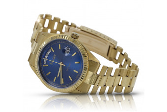 Reloj Geneve amarillo 14k 585 oro para hombre mw013ydb&mbw016y