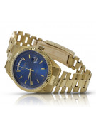 Gold men's watch Geneve ★ zlotychlopak.pl ★ Gold purity 585 333 Low Price!