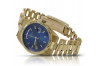 Reloj Geneve amarillo 14k 585 oro para hombre mw013ydb&mbw016y