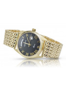 Gold men's watch Geneve ★ zlotychlopak.pl ★ Gold purity 585 333 Low Price!