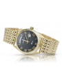 Goldene Herrenuhr Geneve ★ zlotychlopak.pl ★ Gold Reinheit 585 333 Niedriger Preis!