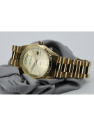 Gold men's watch Geneve ★ zlotychlopak.pl ★ Gold purity 585 333 Low Price!