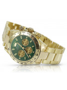 Gold men's watch Geneve ★ zlotychlopak.pl ★ Gold purity 585 333 Low Price!