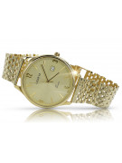 Gold men's watch Geneve ★ zlotychlopak.pl ★ Gold purity 585 333 Low Price!