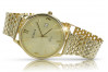 Reloj italiano amarillo 14k 585 oro para hombre Geneve mw017y&mbw008y