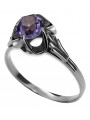 Rose soviétique russe 14k 585 or Alexandrite Ruby Emerald Sapphire Zircon ring vrc014